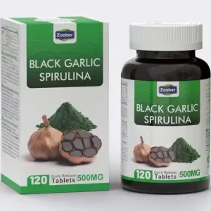 قرص سیر سیاه و اسپیرولینا